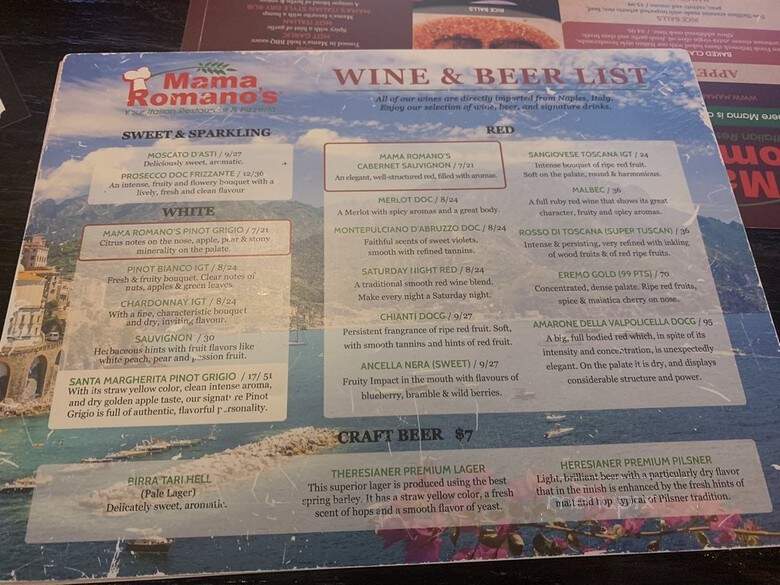 Mama Romano's - Kissimmee, FL menu_pic