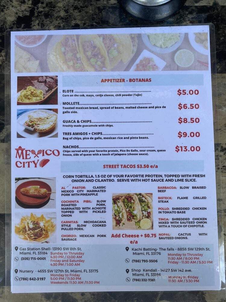 Taco Bus - Miami, FL menu_pic