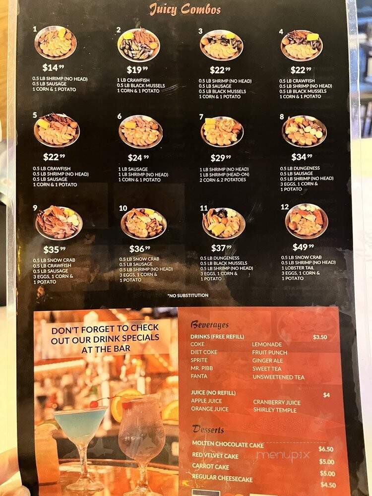 The Juicy Crab - Greenville, SC menu_pic