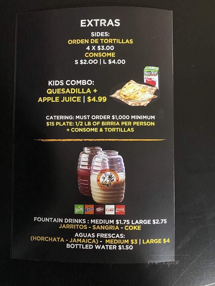 Birrieria Guadalajara - Stanton, CA menu_pic
