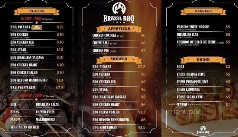 Brazil BBQ Team - Los Angeles, CA menu_pic