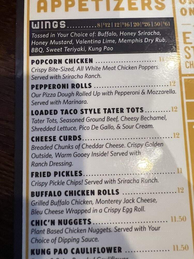 Easy Street Pizza & Beer Garden - Park Ridge, IL menu_pic