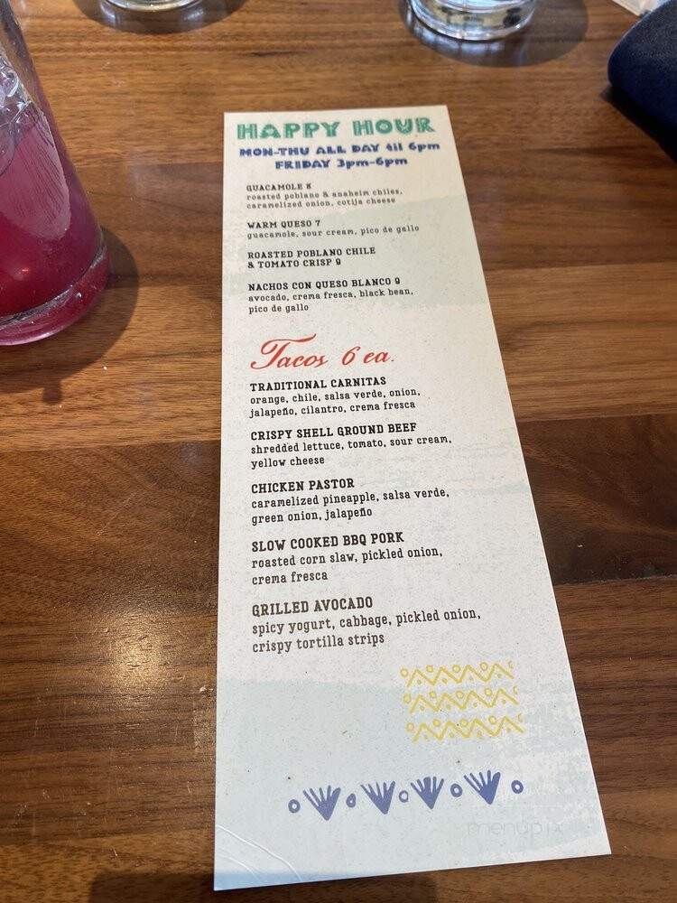 Blanco Cocina + Cantina - Denver, CO menu_pic