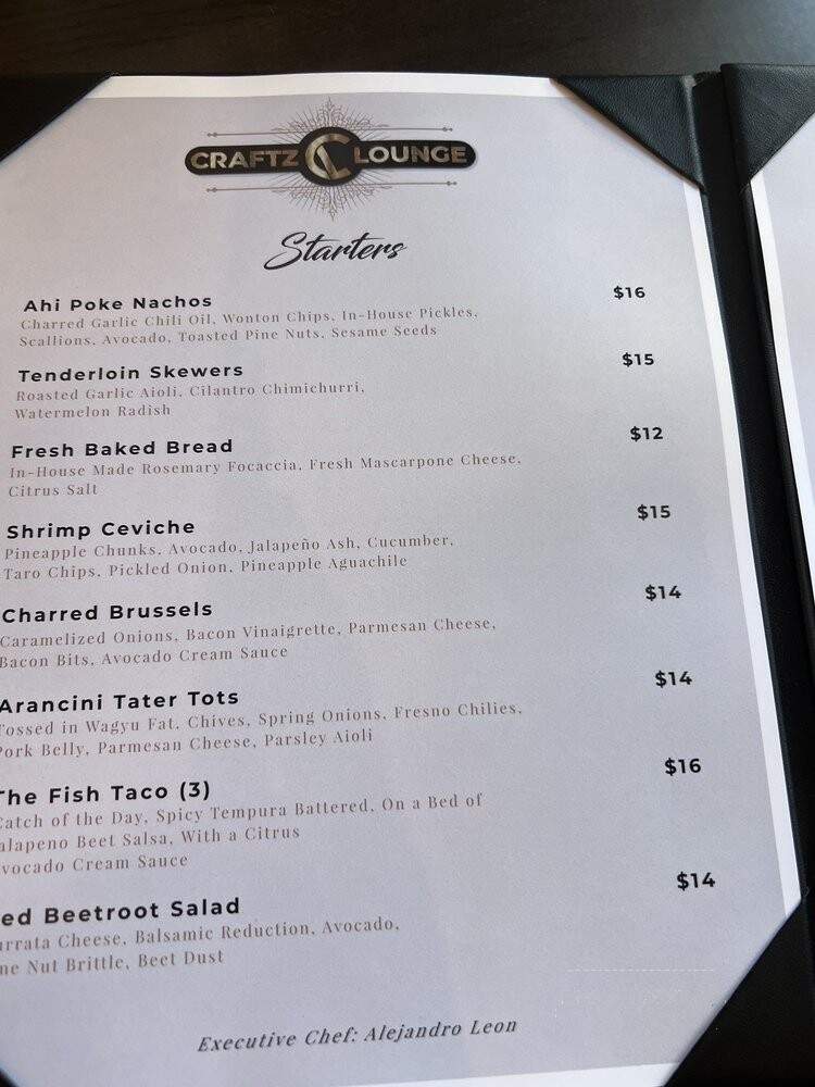 Hotz Kitchen | Cocktails - Riverside, CA menu_pic
