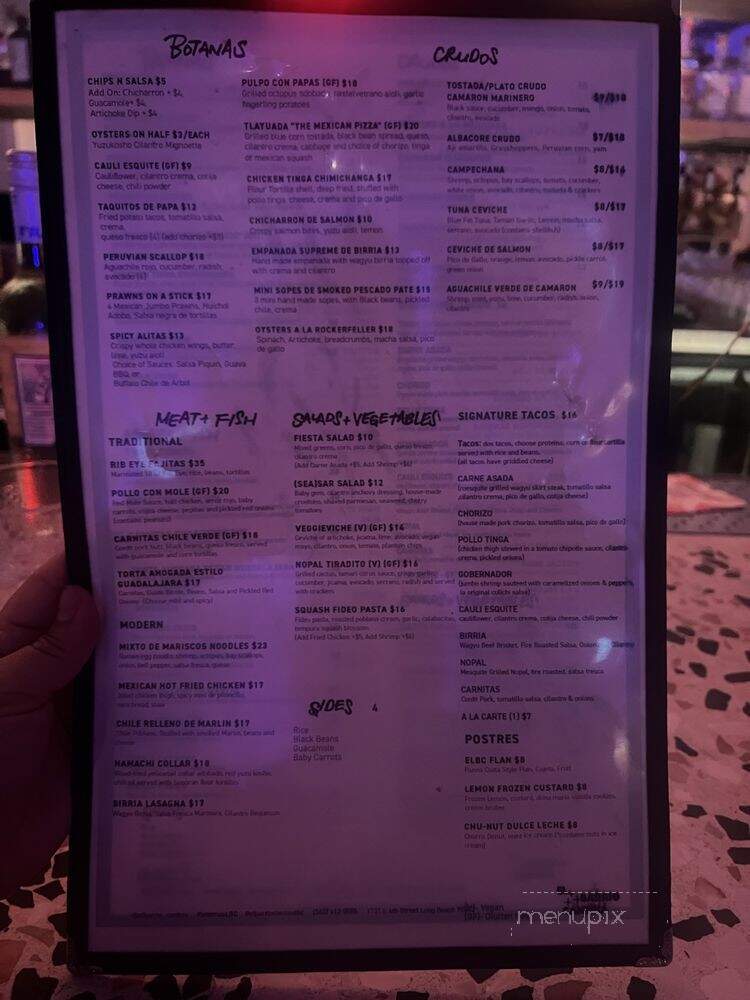 El Barrio Cantina - Long Beach, CA menu_pic