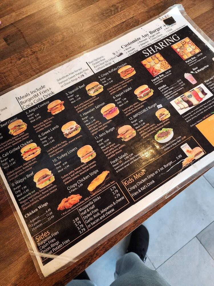 BurgerIM - Missouri City, TX menu_pic