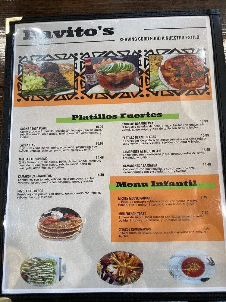 Davitos Kitchen - Bell, CA menu_pic