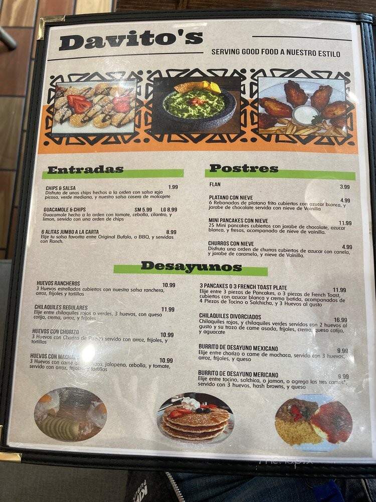 Davitos Kitchen - Bell, CA menu_pic