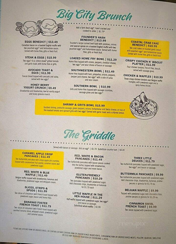 Eggs Up Grill - Winter Garden, FL menu_pic