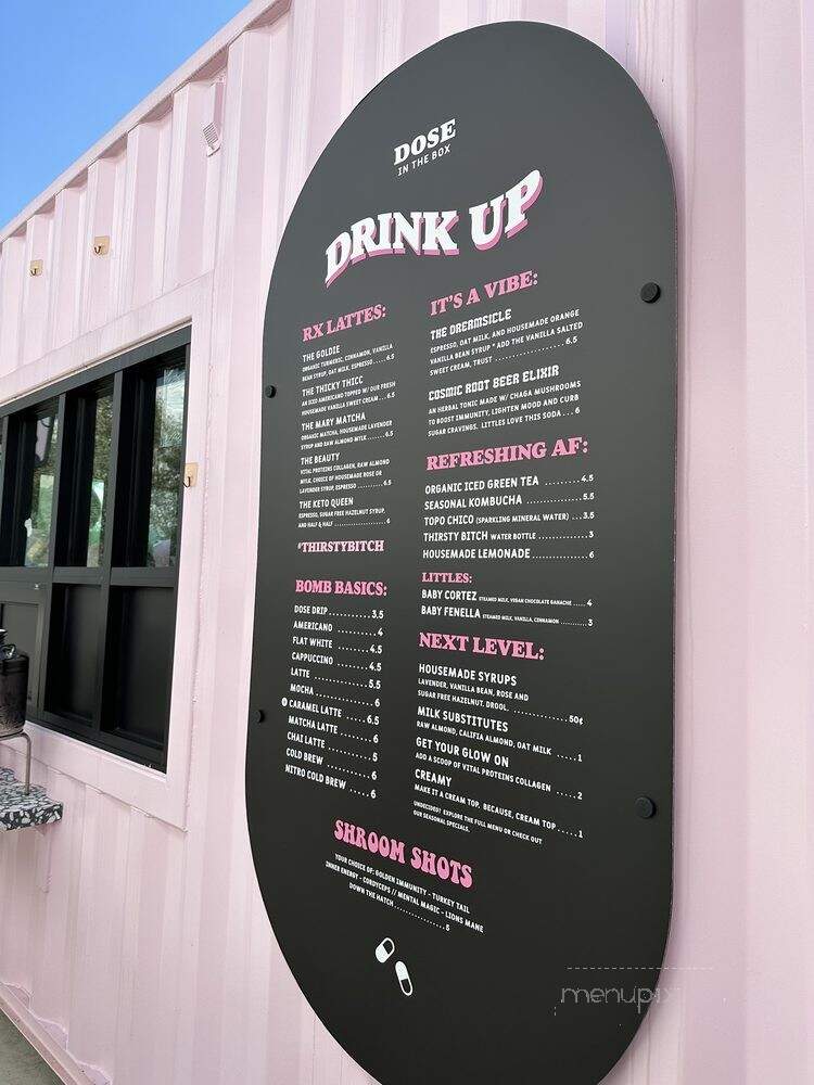 Coffee Dose - Irvine, CA menu_pic