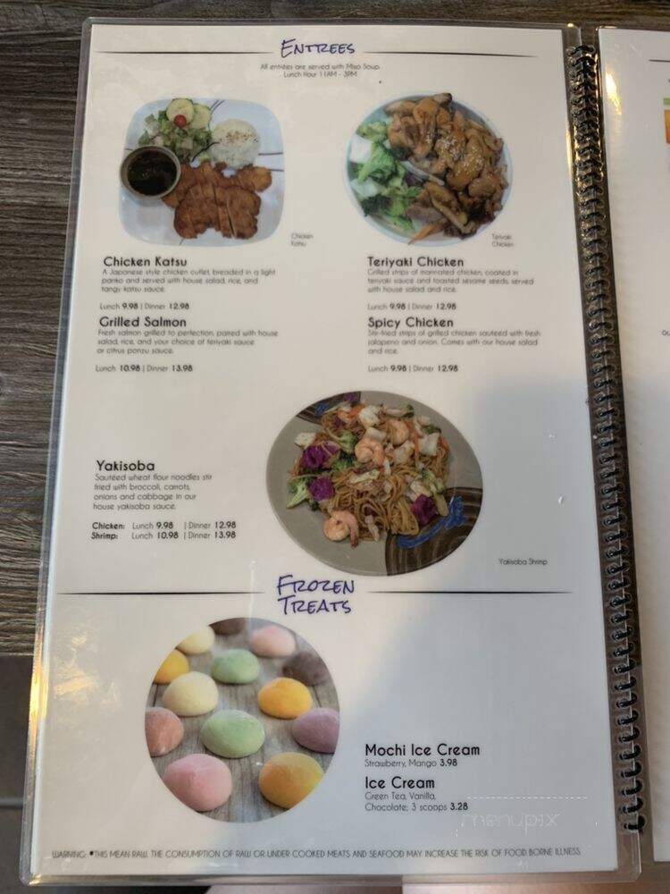 Momiji Sushi - Hillsboro, OR menu_pic