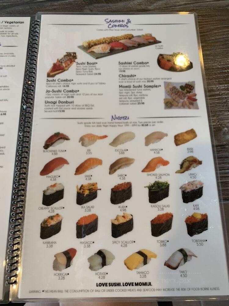 Momiji Sushi - Hillsboro, OR menu_pic