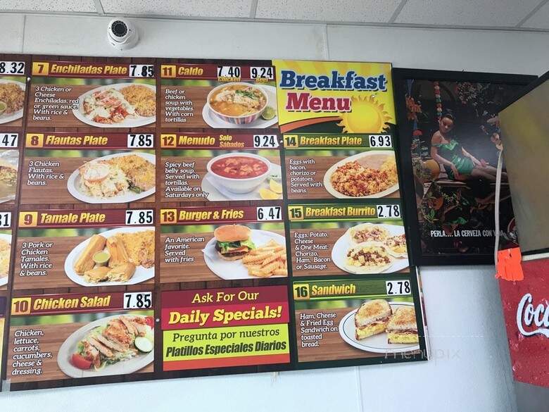 Adams Tacqueria - Euless, TX menu_pic