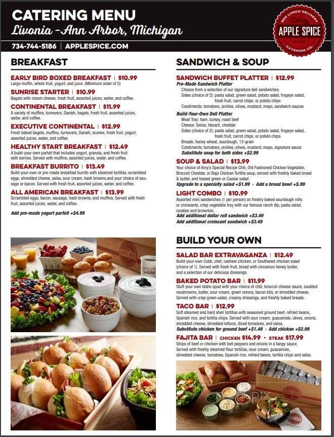 Apple Spice - Livonia, MI menu_pic
