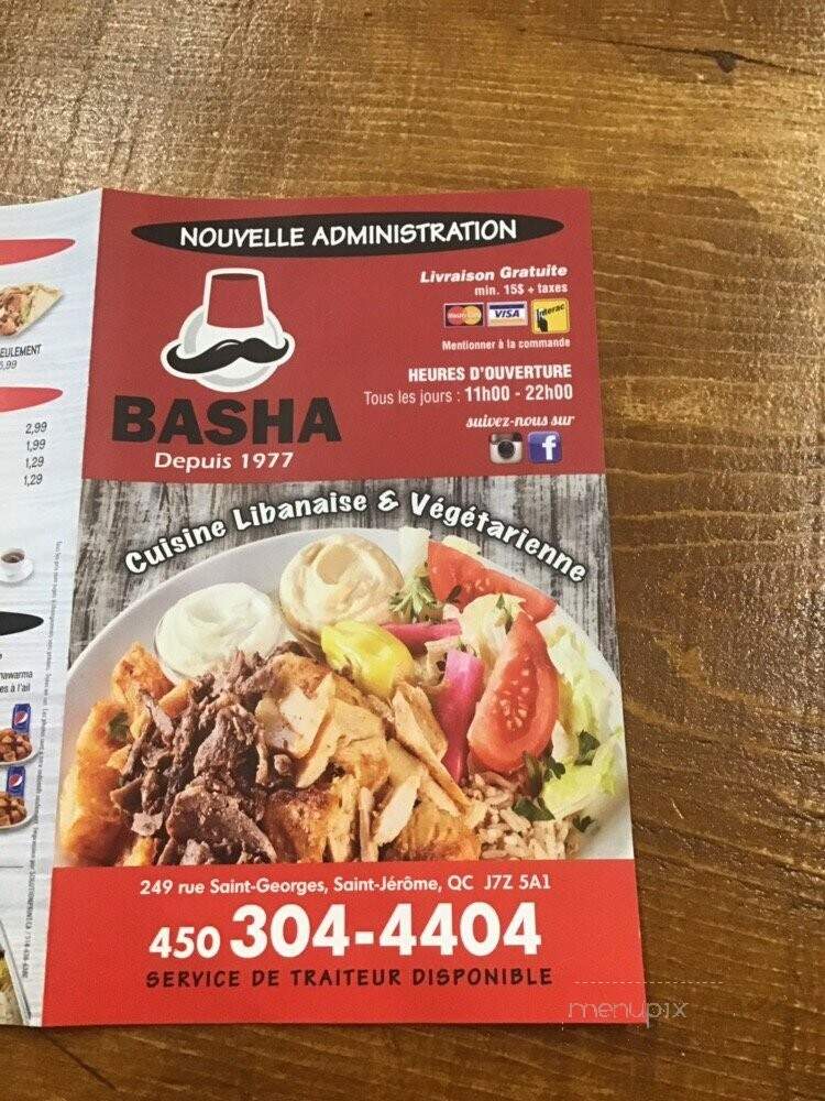 Bashas' - Saint-Jerome, QC menu_pic