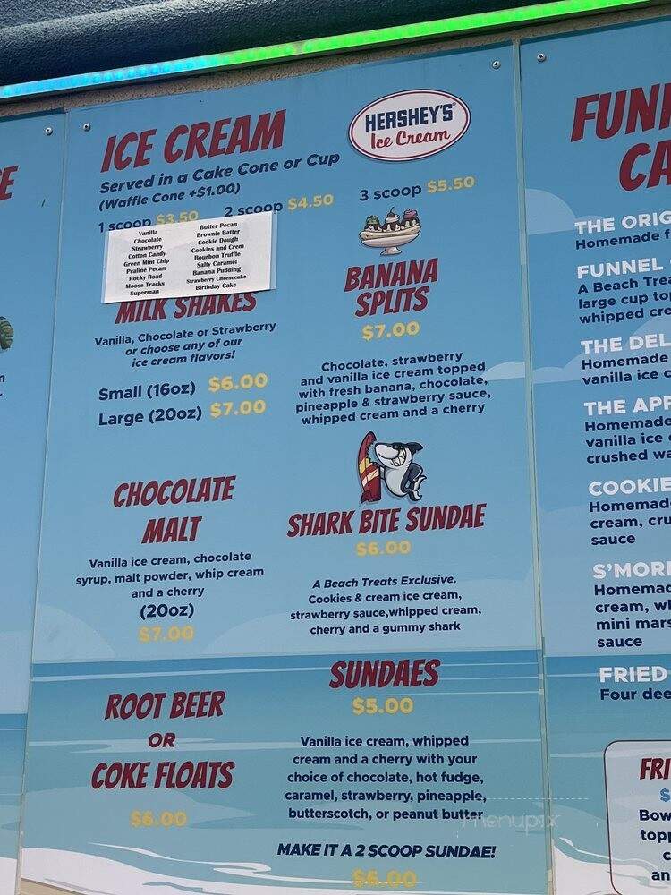 Beach Treats - Panama City, FL menu_pic