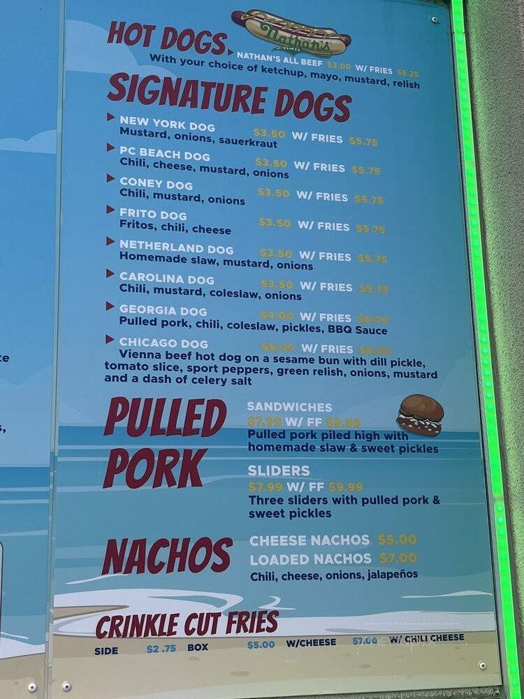 Beach Treats - Panama City, FL menu_pic