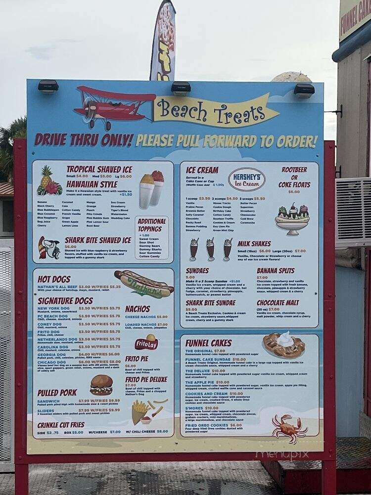 Beach Treats - Panama City, FL menu_pic