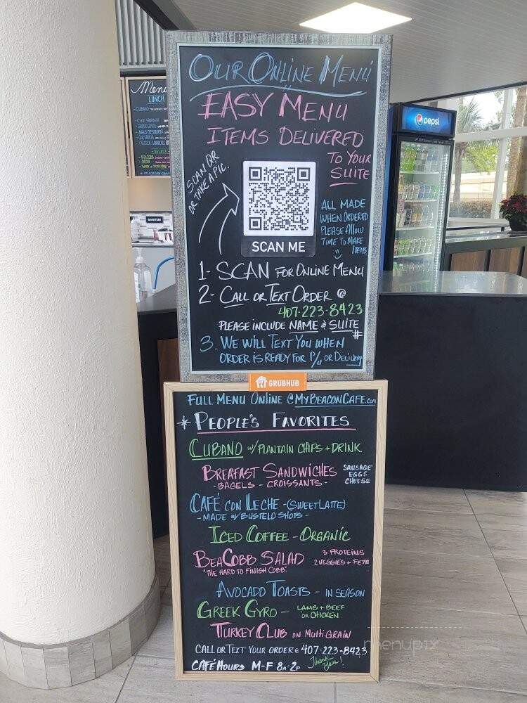 Beacon Cafe - Maitland, FL menu_pic