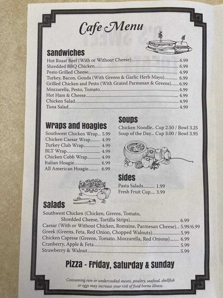 B's Sweet Treats & Cafe - Clifton Township, PA menu_pic