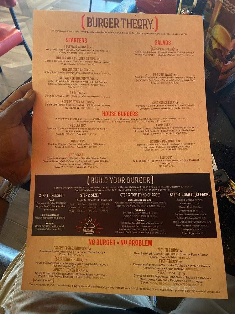 Burger Theory Chicago - Chicago, IL menu_pic