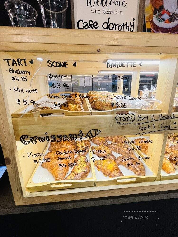 Cafe Dorothy - Coquitlam, BC menu_pic