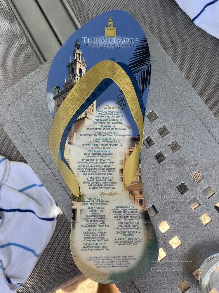 Cascade Poolside Cafe - Coral Gables, FL menu_pic