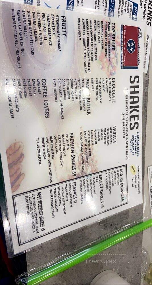 Clarksville Nutrition & Energy - Clarksville, TN menu_pic