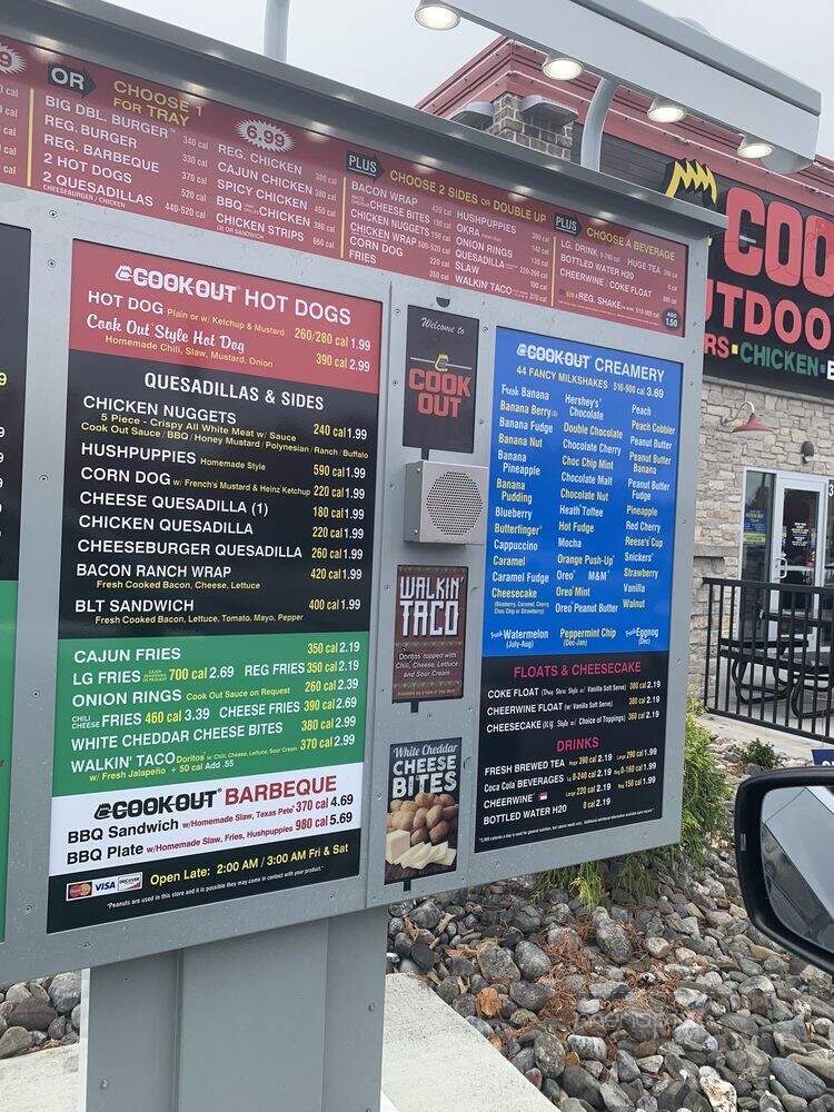 Cook Out - Greensboro, NC menu_pic