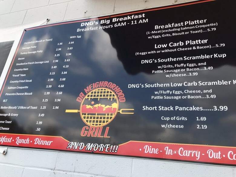 Da Neighborhood Grill - Dublin, GA menu_pic