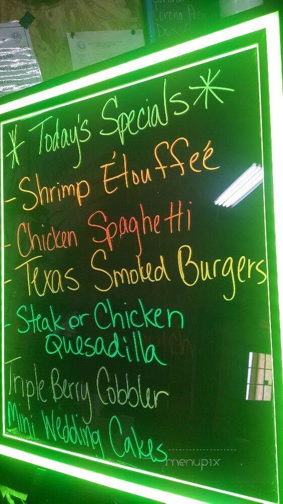 Dark Horse BBQ & Grill - Sterling City, TX menu_pic