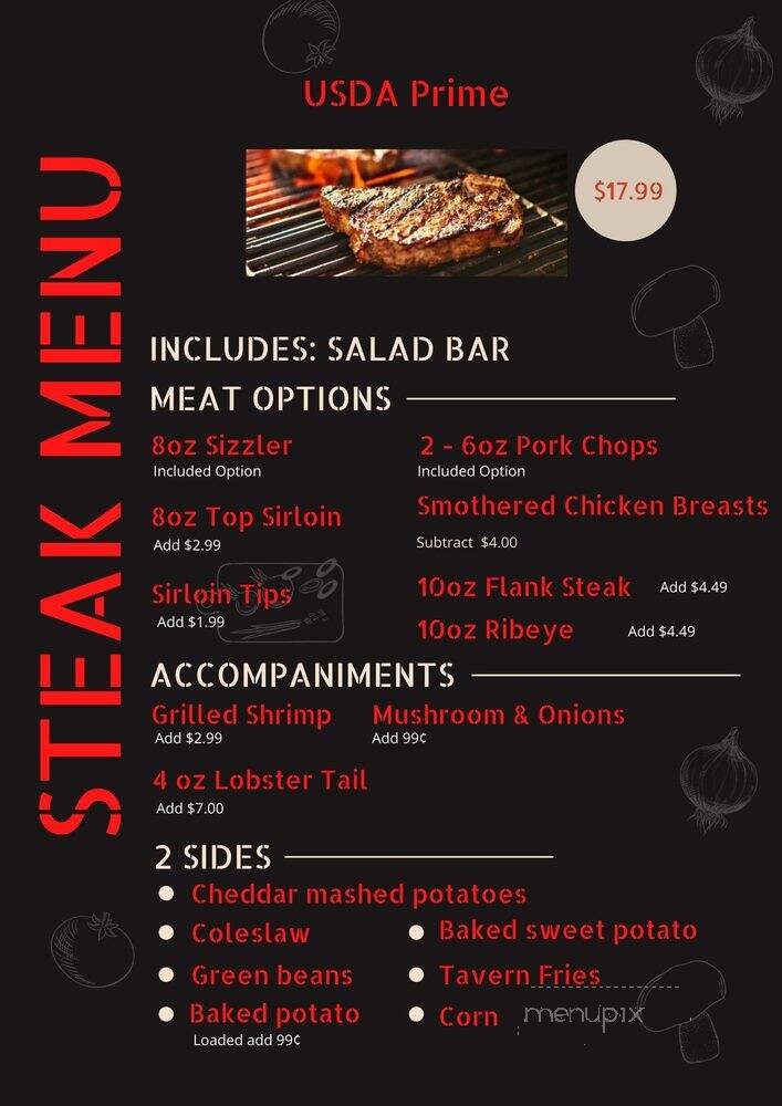 Daves Tavern and Grill - Holton Township, MI menu_pic