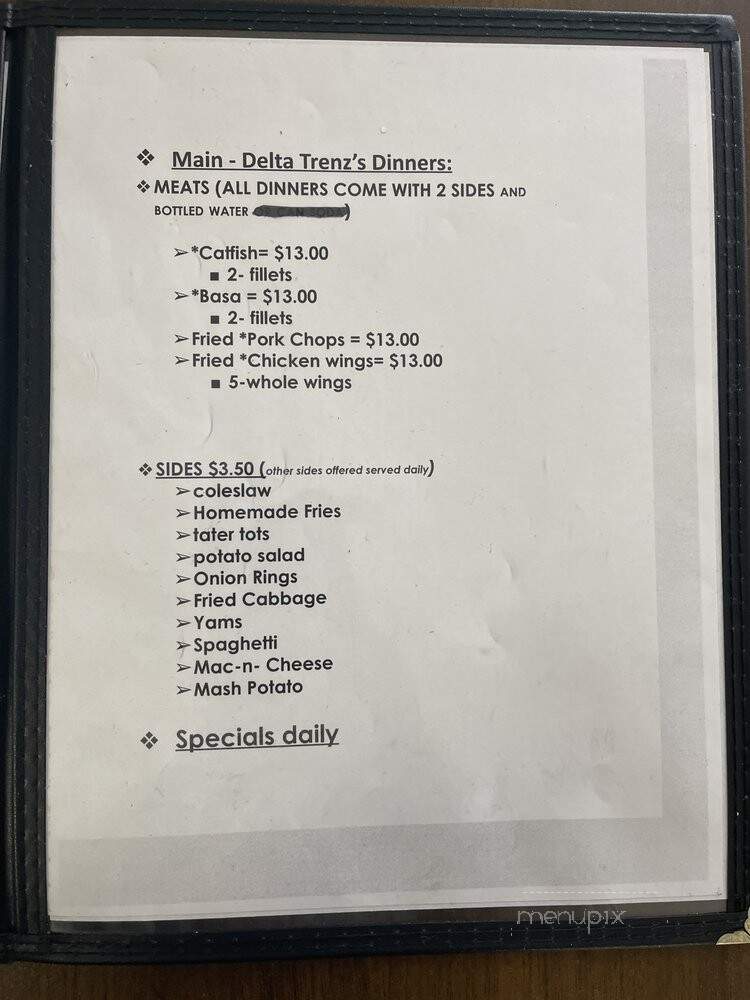 Delta Trenz - Kansas City, MO menu_pic