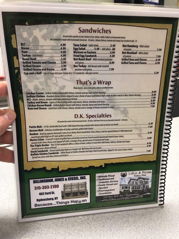 DK Family Restaurant - Ogdensburg, NY