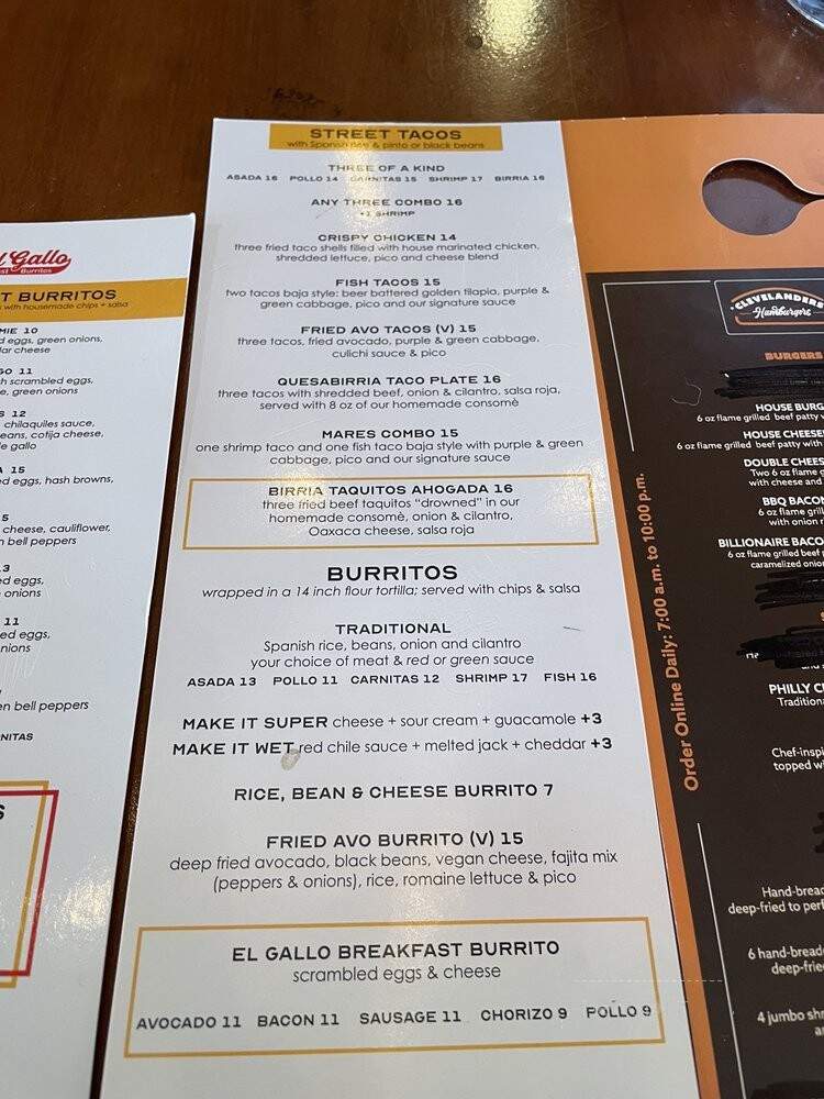 El Gallo Breakfast Burritos - Las Vegas, NV menu_pic
