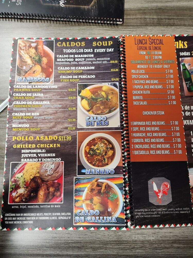 EL Gallo Giro Restaurant - Chattanooga, TN menu_pic
