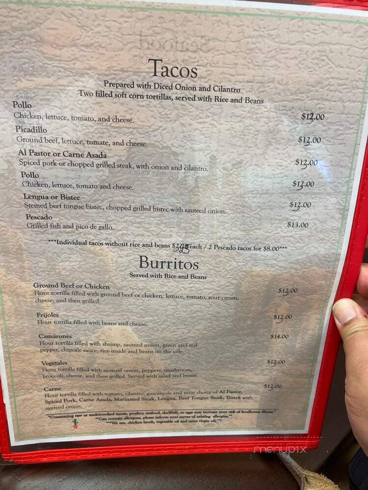 El Nopal Mexican Restaurant - Hartford, CT menu_pic