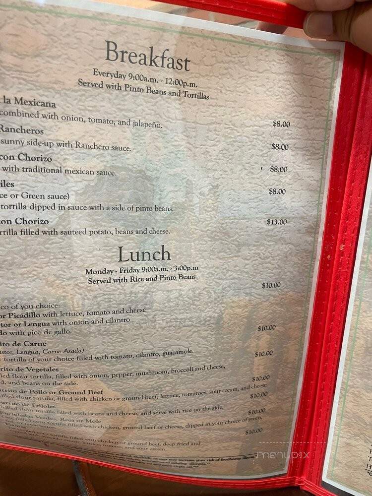 El Nopal Mexican Restaurant - Hartford, CT menu_pic