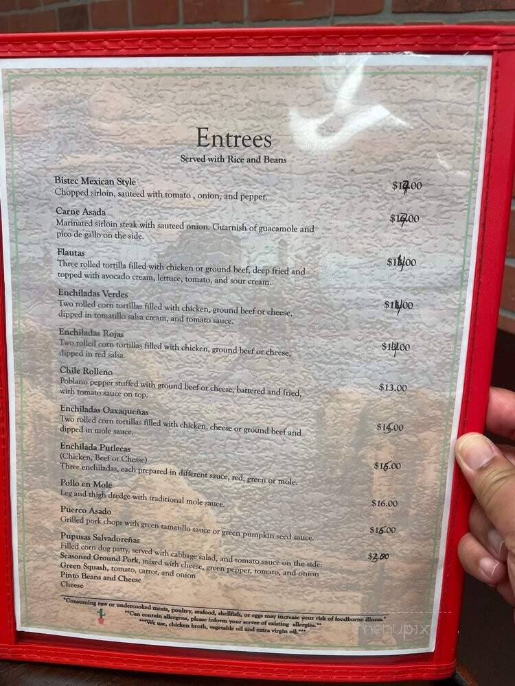 El Nopal Mexican Restaurant - Hartford, CT menu_pic