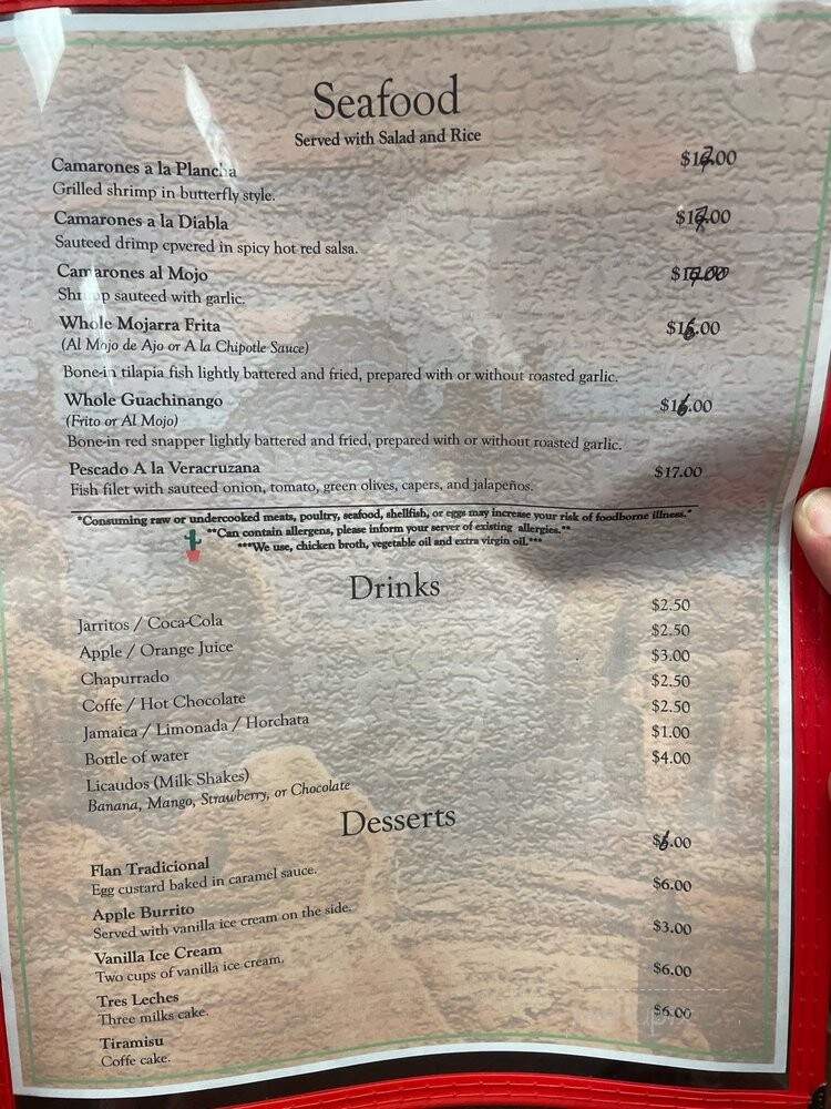 El Nopal Mexican Restaurant - Hartford, CT menu_pic