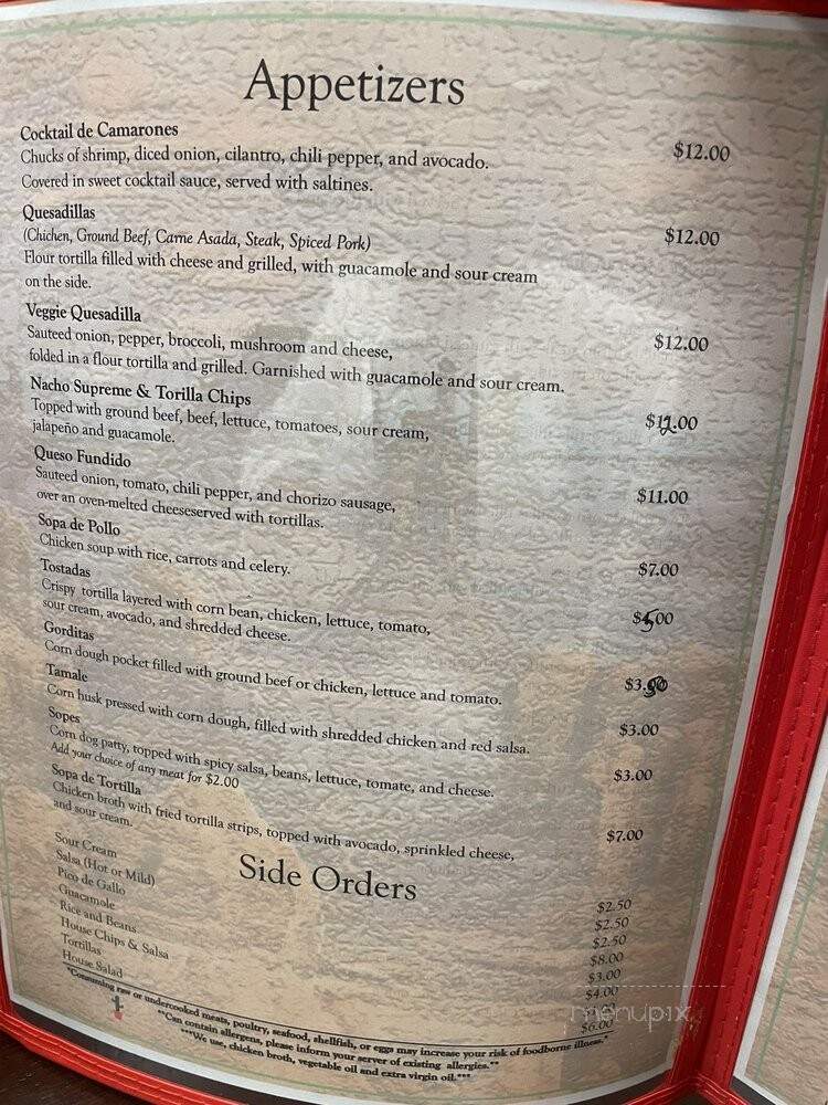 El Nopal Mexican Restaurant - Hartford, CT menu_pic