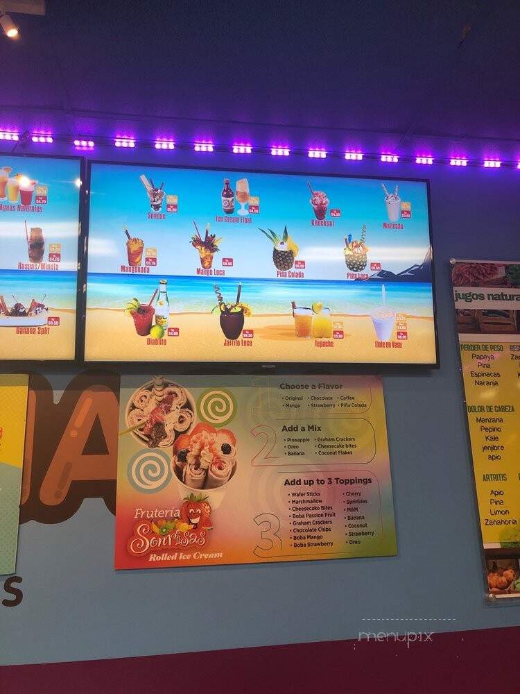 Fruteria Sonrisas #3 - Irving, TX menu_pic