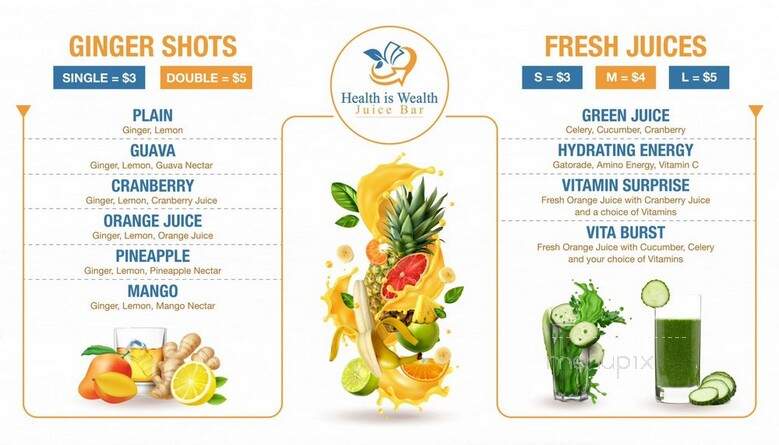 Health is Wealth Juice Bar - Inglewood, CA menu_pic