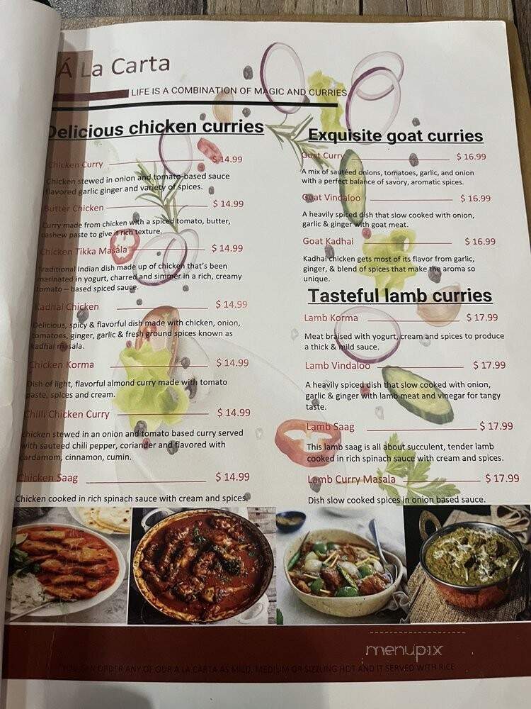 King Indian Restaurant - Fresno, CA menu_pic