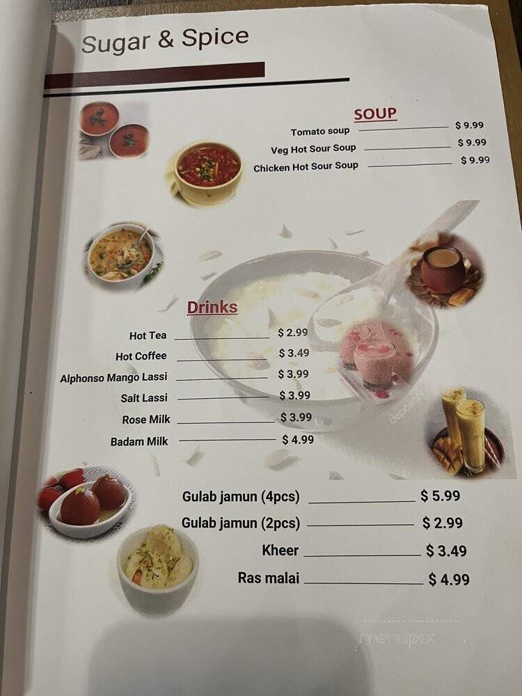 King Indian Restaurant - Fresno, CA menu_pic