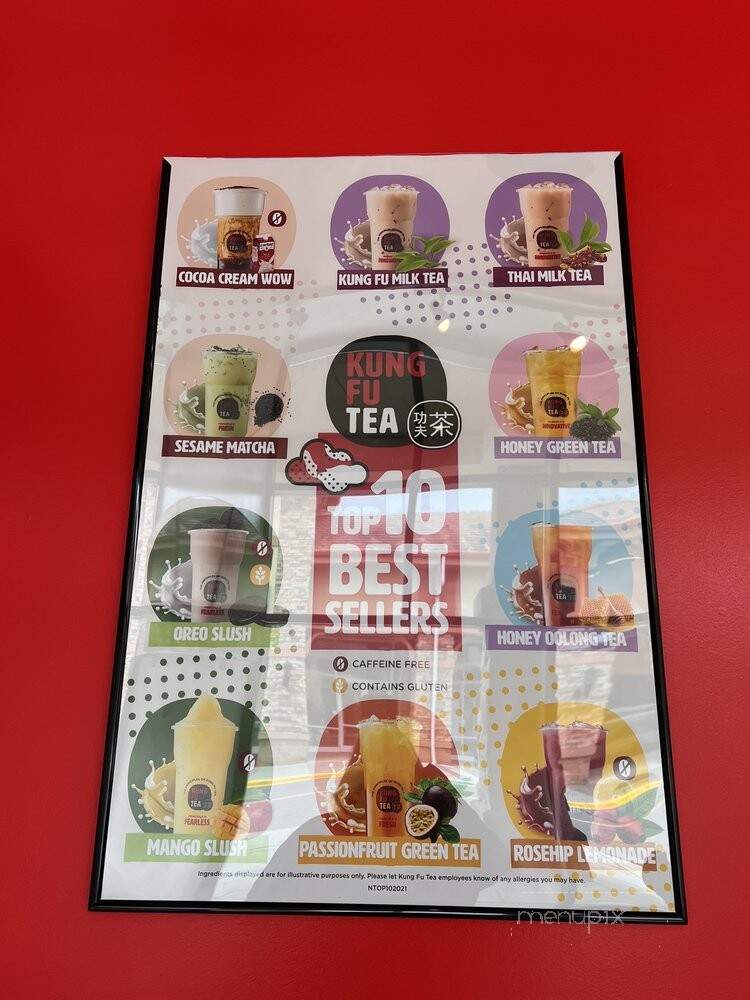 Kung Fu Tea - Minneapolis, MN menu_pic