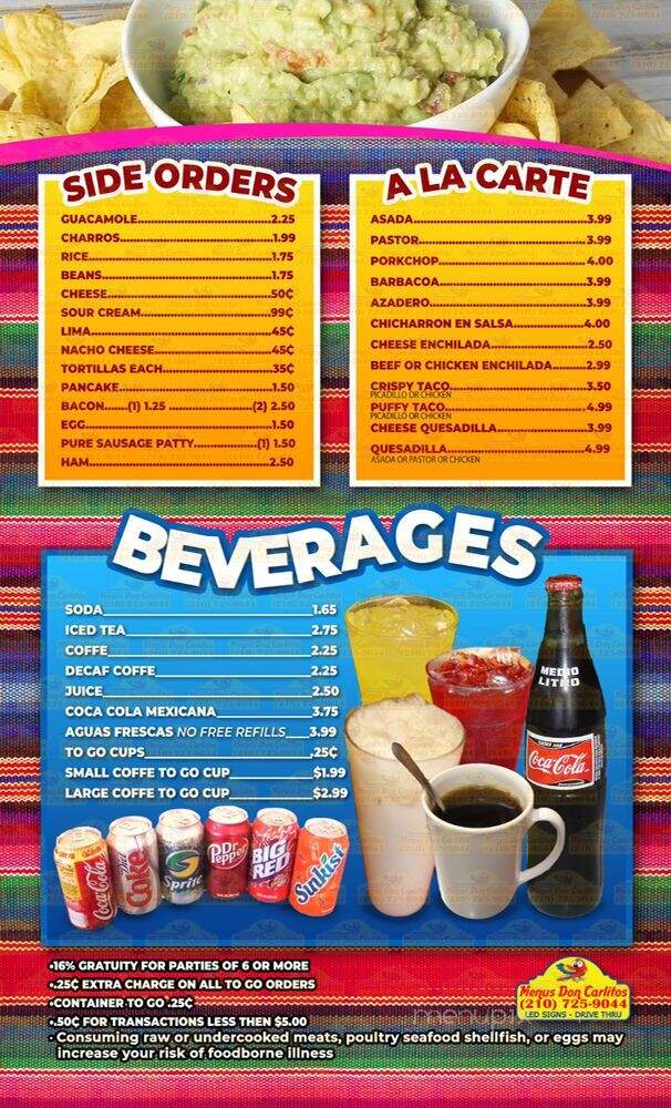 La Quintana - San Antonio, TX menu_pic