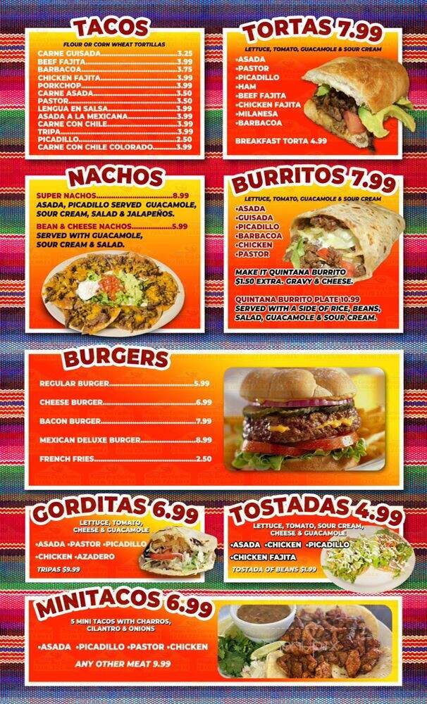 La Quintana - San Antonio, TX menu_pic