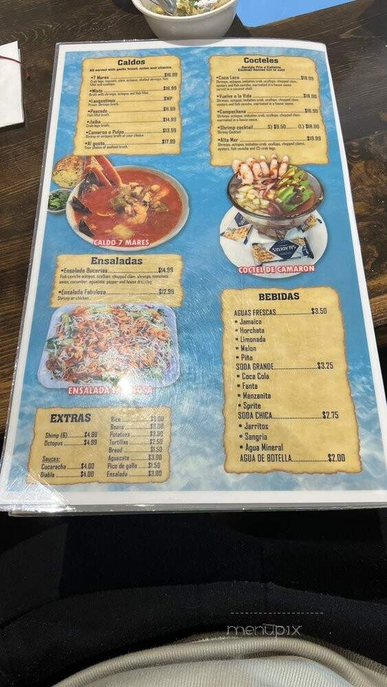 Mariscos El Fabuloso - Houston, TX menu_pic