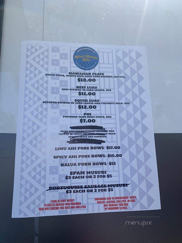Merna's Hawaiian Kitchen - Benicia, CA menu_pic
